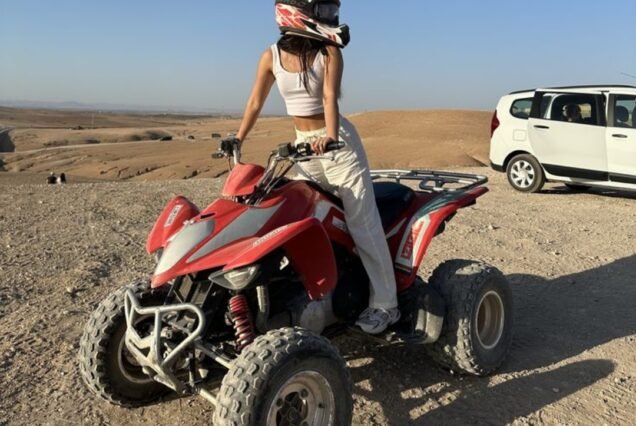 Quad biking in the Agafay Desert